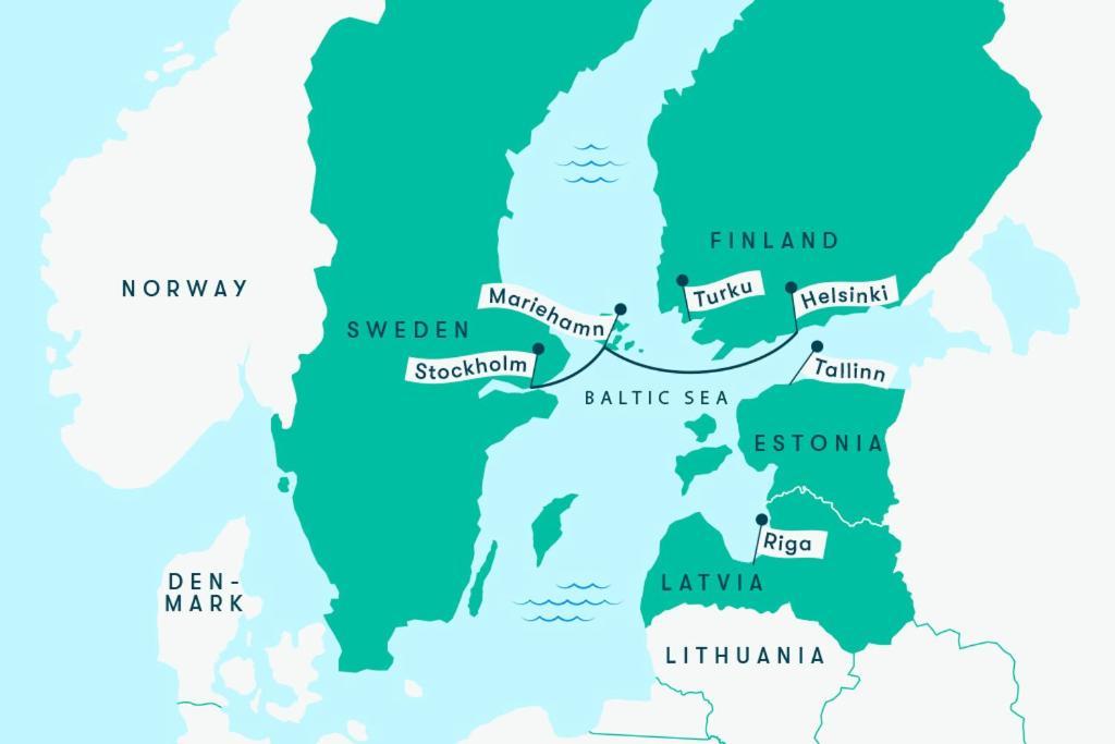 Silja Line Ferry - Helsinki To Stockholm Hotel Exterior foto